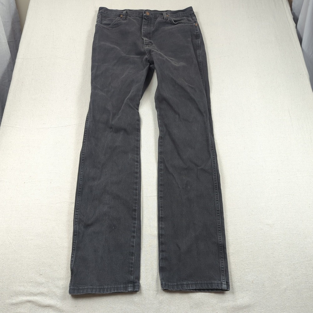 Wrangler Jeans Mens 36x36 Black Western Cowboy Cut 936 Rodeo Rancher